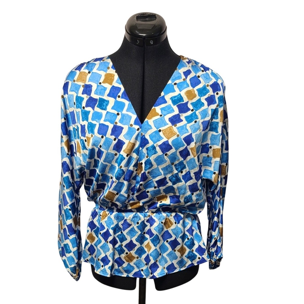 NIC+ZOE Sofia Mosaic Print Blouse NWT Size S/M/L